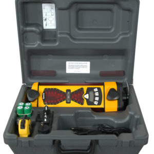 Récepteur laser de commande automatique Apache Bullseye 6 avec batterie rechargeable NIMH - Jaune