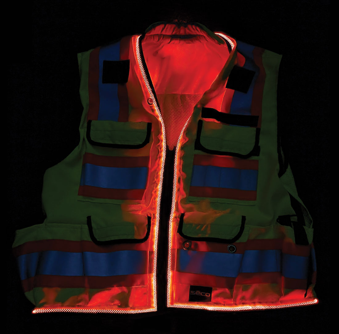 8265-Lighted Safety Utility Vest, ANSI/ISEA Class 2 - SECO